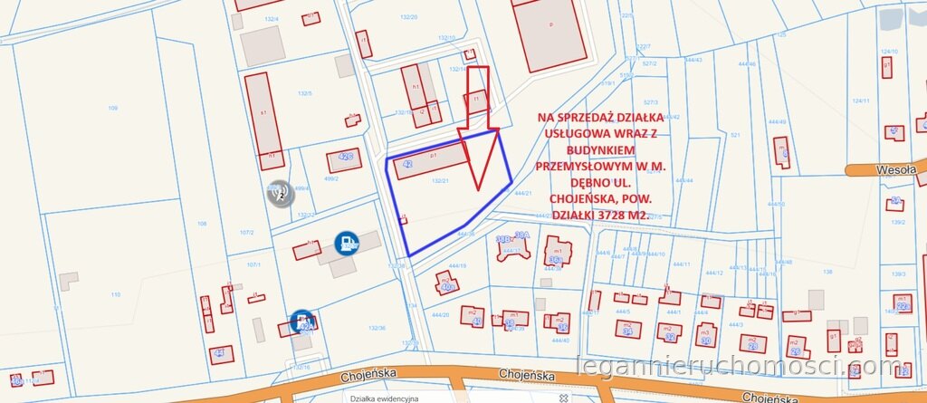 Obiekt komercyjny, 53 pokoje, 935,69 m², Dębno