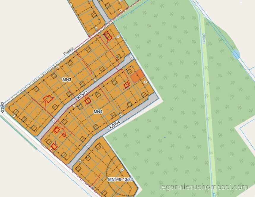 Działka, Murzynowo