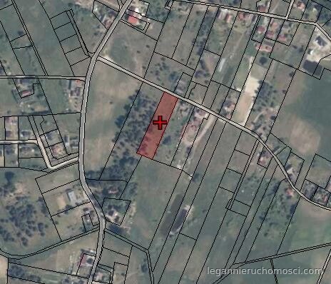 Działka, 1 370,00 m², Łośno