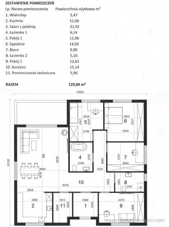 Dom, 4 pokoje, 123,00 m², Kłodawa