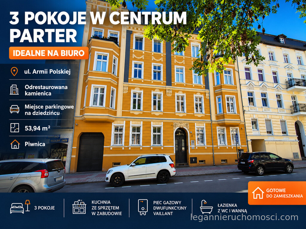 3-pokojowe mieszkanie, 53,94 m², Gorzów Wielkopolski, Centrum